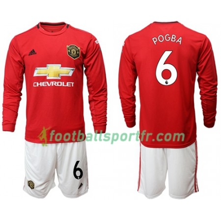 Tenue Manchester United Pogba 6 Enfant Domicile 2019-2020 Maillot de Foot ML Tenue Manchester United Pogba 6 Enfant Domicile 2019-2020 Maillot de Foot ML